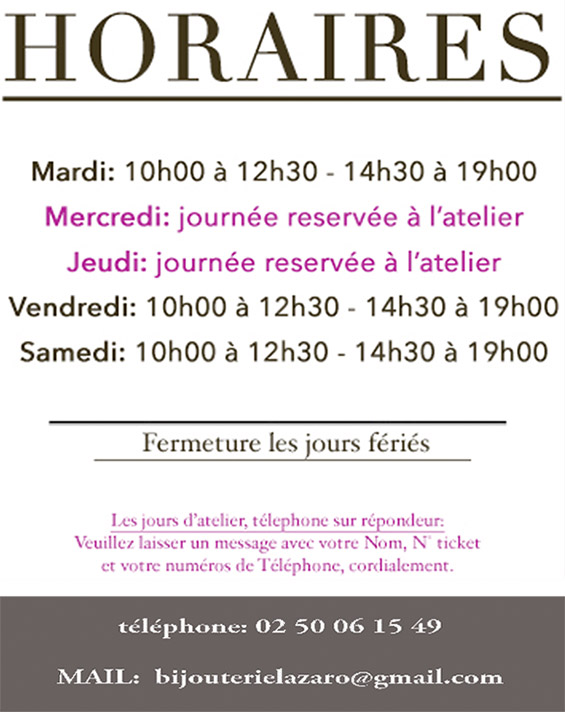 horaires